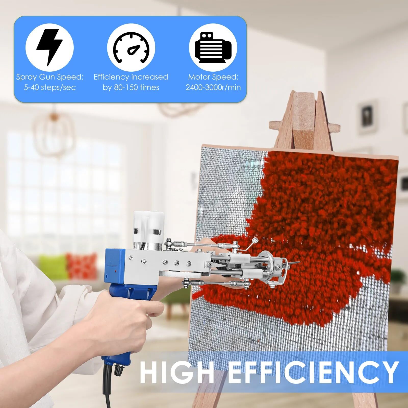 Amazon｜タフティングガンカットパイルループパイル2 in 1電気